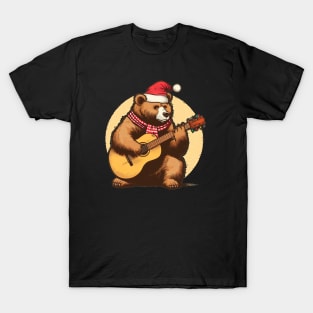 Oso navideño con guitarra 1 T-Shirt